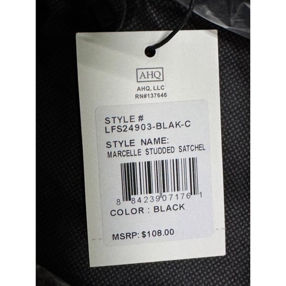 London Fog 100th Anniversary Black‎ Saffiano Tote Bag  NWT & NWB - Picture 7 of 10